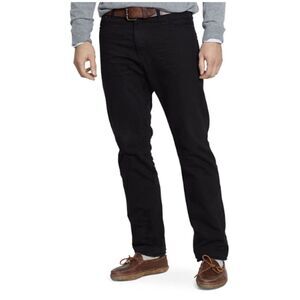 Polo Ralph Lauren Men's Jeans Black Denim Hudson Relaxed Straight 32x32 Logo EUC